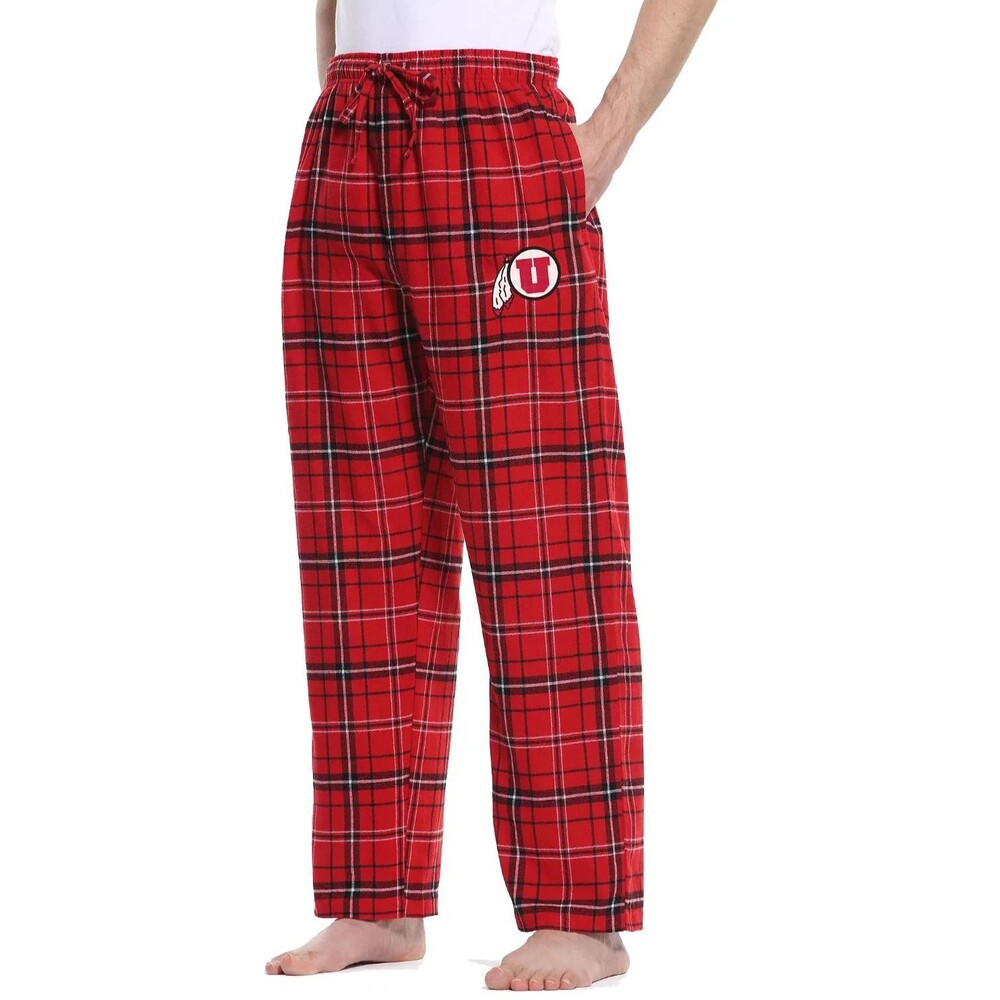 Concepts Sport Men's XX-Large Utah Utes Red Black Ultimate Flannel Sleep Pant